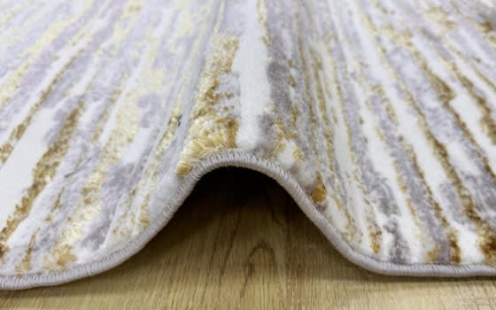 Madrid Premium Carpet - ( 200 x 300 ) cm Off White & Grey & Gold