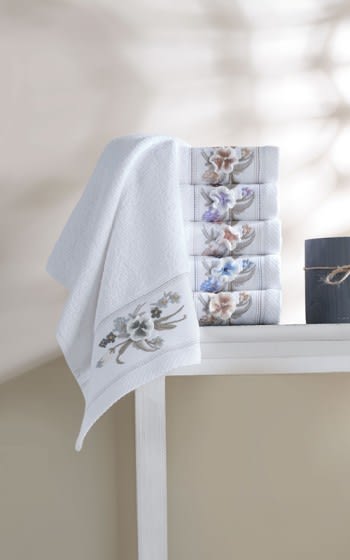 Woolpark Turkish Cotton Towel Set 12 PCS - White