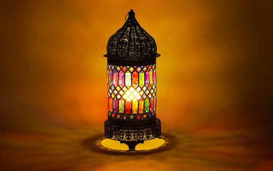 فانوس رمضان المضيء - 1 قطعة