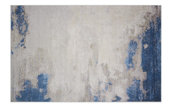 Armada Waterproof Carpet - ( 160 X 230 ) cm Beige & Blue
