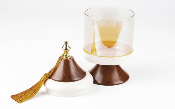 Distinctive Candy Snack Display With lid - Transparent & Woody