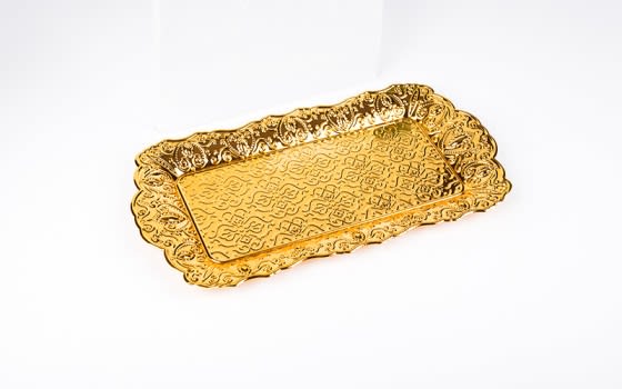 Distinctive Serving Tray With Elegant Lid - Gold