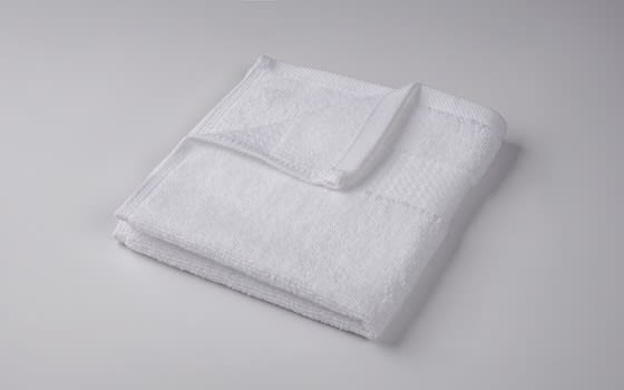 Xo Plush Cotton Towel 1 Pc - ( 33 X 33 ) White
