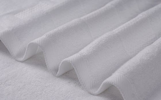 Xo Plush Cotton Towel 1 Pc - ( 41 X 66 ) White