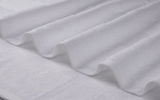 Xo Plush Cotton Towel 1 Pc - ( 50 X 100 ) White