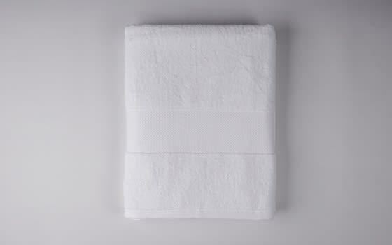 Xo Plush Cotton Towel 1 Pc - ( 90 X 160 ) White