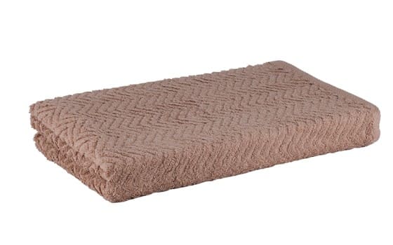 Xo jacquard Cotton Towel 1 PC - ( 90 x 160 ) Brown