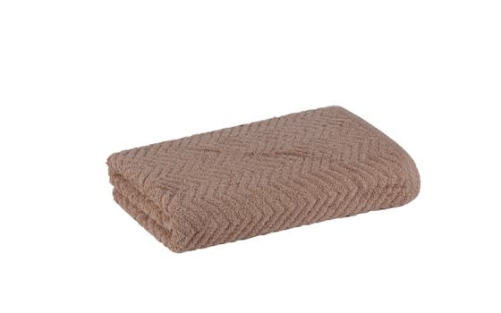 Xo jacquard Cotton Towel 1 PC - ( 50 x 100 ) Brown
