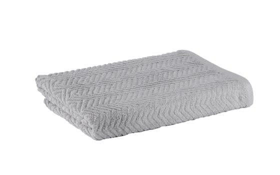 Xo jacquard Cotton Towel 1 PC - ( 70 x 140 ) L.Grey
