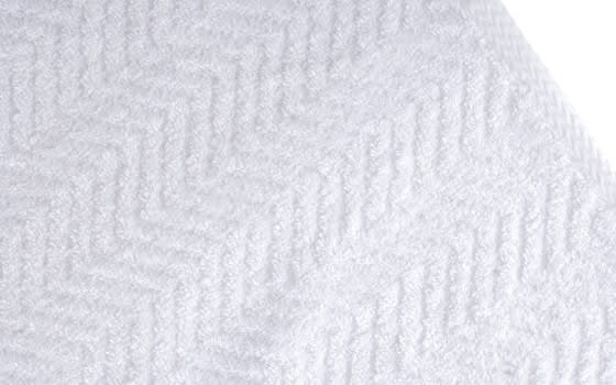 فوطة قطن جاكارد من إكس أو 1 قطعة - ( 90 × 160 ) أبيض