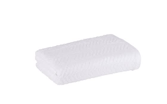 Xo jacquard Cotton Towel 1 PC - ( 50 x 100 ) White