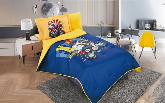 Cayenna Kids Comforter Bedding Set 4 PCS - Navy