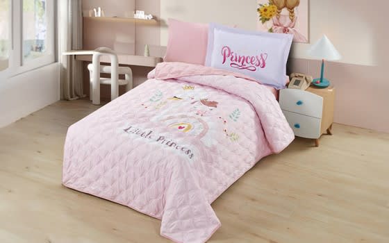 Butterfly Kids Bed Spread 4 PCS - Pink