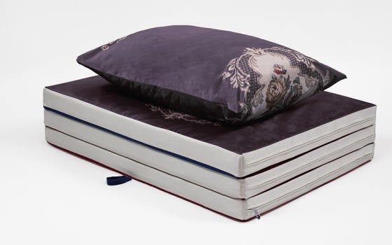 Triple foldable mattress ( 180 x 90 ) - Purple