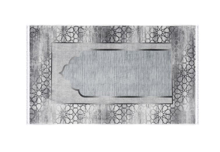 Armada Memory Foam Prayer Carpet - ( 65 X 115 ) cm - Grey