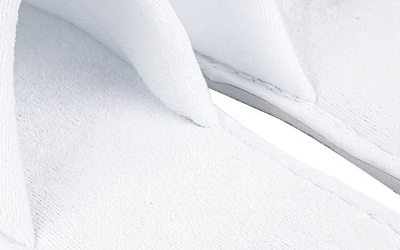  Valentine Velour Slippers - White
