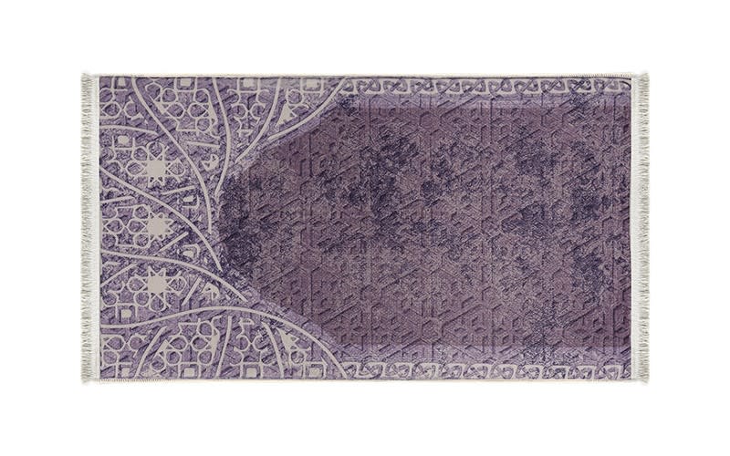 Armada Memory Foam Prayer Carpet - ( 65 X 115 ) cm - Purple