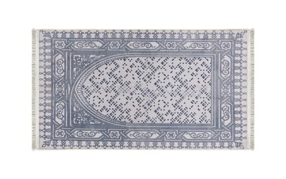 سجادة صلاة ميموري فوم من أرمادا - ( 65 × 115 )  سم - أوف وايت ورمادي