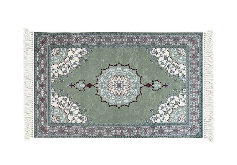Armada Memory Foam Prayer Carpet - ( 65 X 115 ) cm - Green