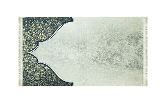 سجادة صلاة ميموري فوم من أرمادا - ( 65 × 115 )  سم - بيج و زيتي