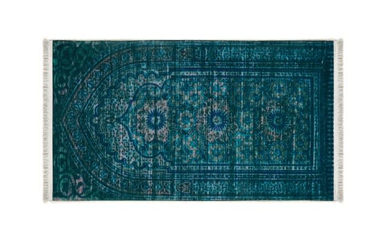Armada Memory Foam Prayer Carpet - ( 65 X 115 ) cm - Turquoise