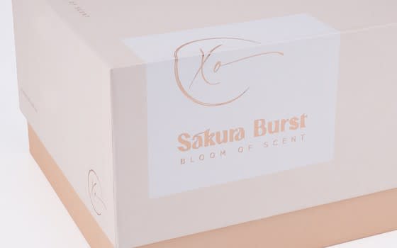 XO Glass Scented Stones Jar - Sakura Burst 