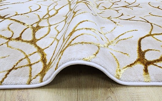 Madrid Premium Carpet - ( 150 x 220 ) cm Cream & Gold