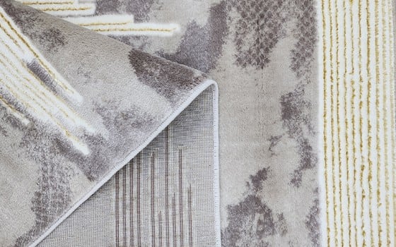 Madrid Premium Carpet - ( 150 x 220 ) cm Grey & Cream