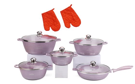 Royal Dessini Cookware Set 12 PCs - Lavender