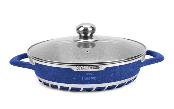 Royal Dessini Marble Cookware Set 10 PCs - Blue