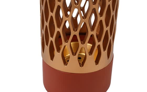 Luxury Resin incense burner - Orange & Gold