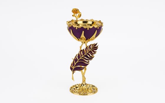 Luxury incense burner For Home - Gold & Purple
