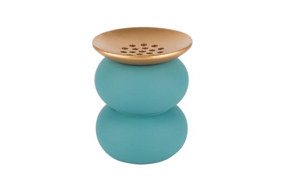 Luxury Resin incense burner - Turquoise