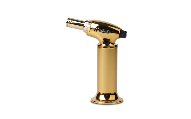 Professional lighter with adjustable flame and safety lock - Gold