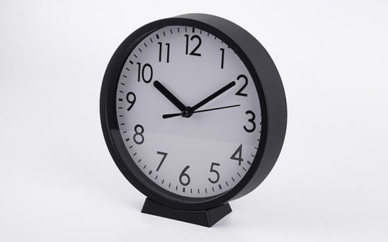 Quartz Silent ‎Plastic Wall Clock - Black