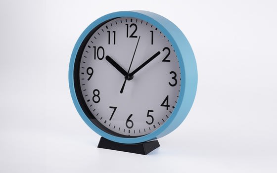 Quartz Silent ‎Plastic Wall Clock - Blue