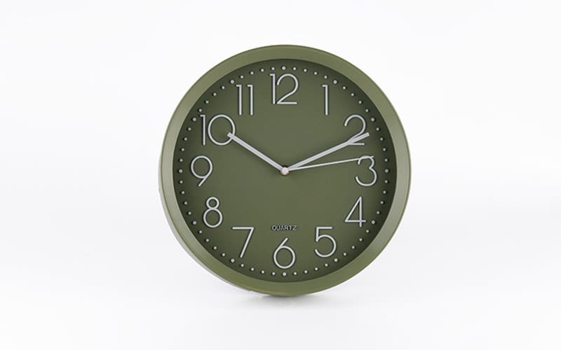 Quartz Silent ‎Plastic Wall Clock - Green