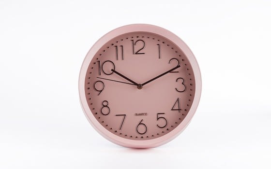Quartz Silent ‎Plastic Wall Clock - Pink