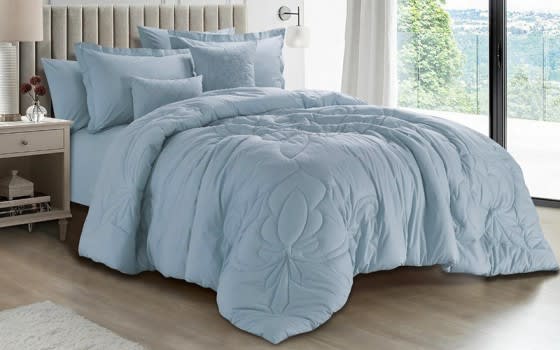 Cannon Cotton Comforter Bedding Set 10 PCS - King Blue