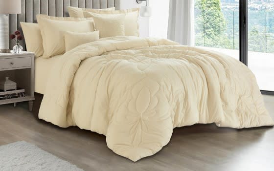 Cannon Cotton Comforter Bedding Set 10 PCS - King Sand