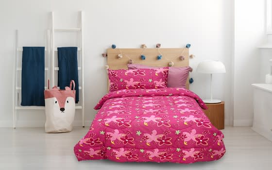 Rossum Kids Comforter Bedding Set 4 PCS - Fushia