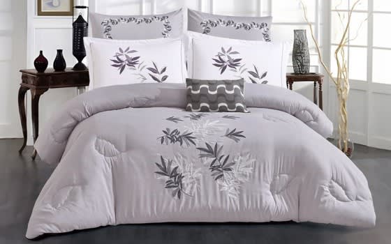 Palermo Comforter Bedding Set 7 PCS - King Grey