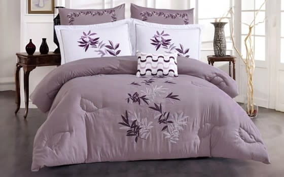 Palermo Comforter Bedding Set 7 PCS - King Purple