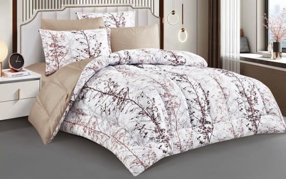 Sedra Double Face Comforter Bedding Set 4 PCS - Single Multi Color