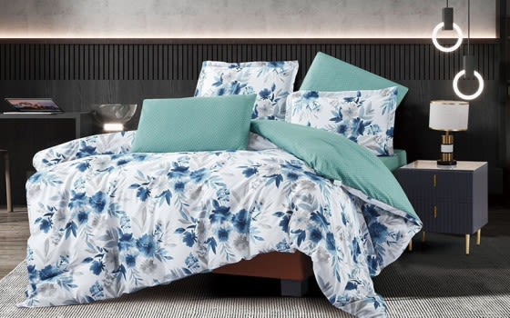 Stella Double Face Comforter Bedding Set 4 Pcs - Single Multi Color