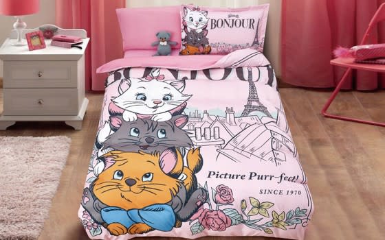 Disney Kids Quilt Cover Bedding Set 4 PCS - Pink