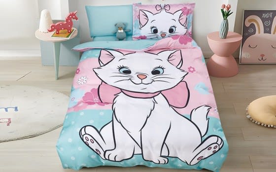 Disney Kids Quilt Cover Bedding Set 4 PCS - Pink & Green