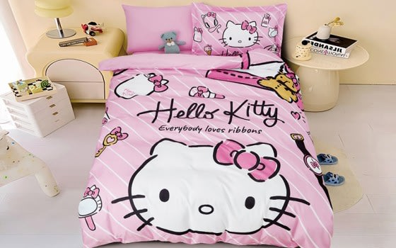 Disney Kids Quilt Cover Bedding Set 4 PCS - Pink