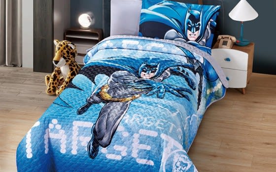 Disney Printed Kids Bed Spread 4 PCS - Blue