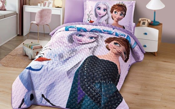 Disney Printed Kids Bed Spread 4 PCS - Multi Color